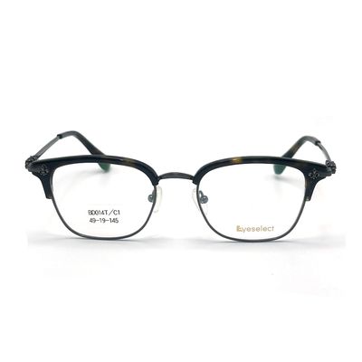 अच्छी कीमत BD014 वर्ग एसीटेट धातु फ्रेम 145 मिमी मंदिर लंबाई में उपलब्ध है ऑनलाइन