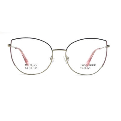 अच्छी कीमत महिलाओं की पसंद के लिए स्टेनलेस स्टील धातु ऑप्टिकल फ्रेम ऑनलाइन