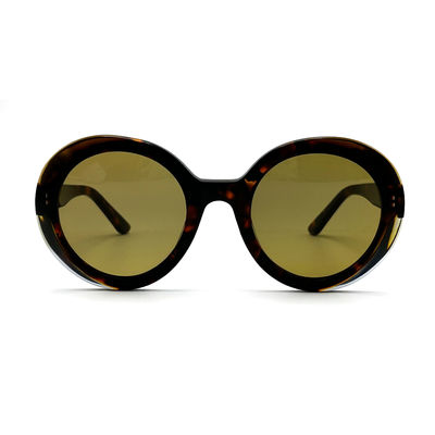 अच्छी कीमत AS101 गोल महिला यूवी संरक्षित एसीटेट सनग्लासेस CR 39 लेंस के साथ ऑनलाइन